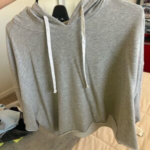 Gray Hooded Sweatshirt